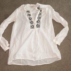 Michael Kors half button up top